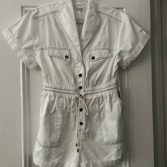 SAYLOR Bijou Romper Size Small in White - Picture 9 of 12